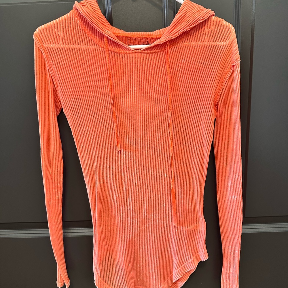 We The Free Vibrant Coral Hoodie